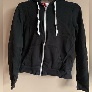 Black zip up hoodie